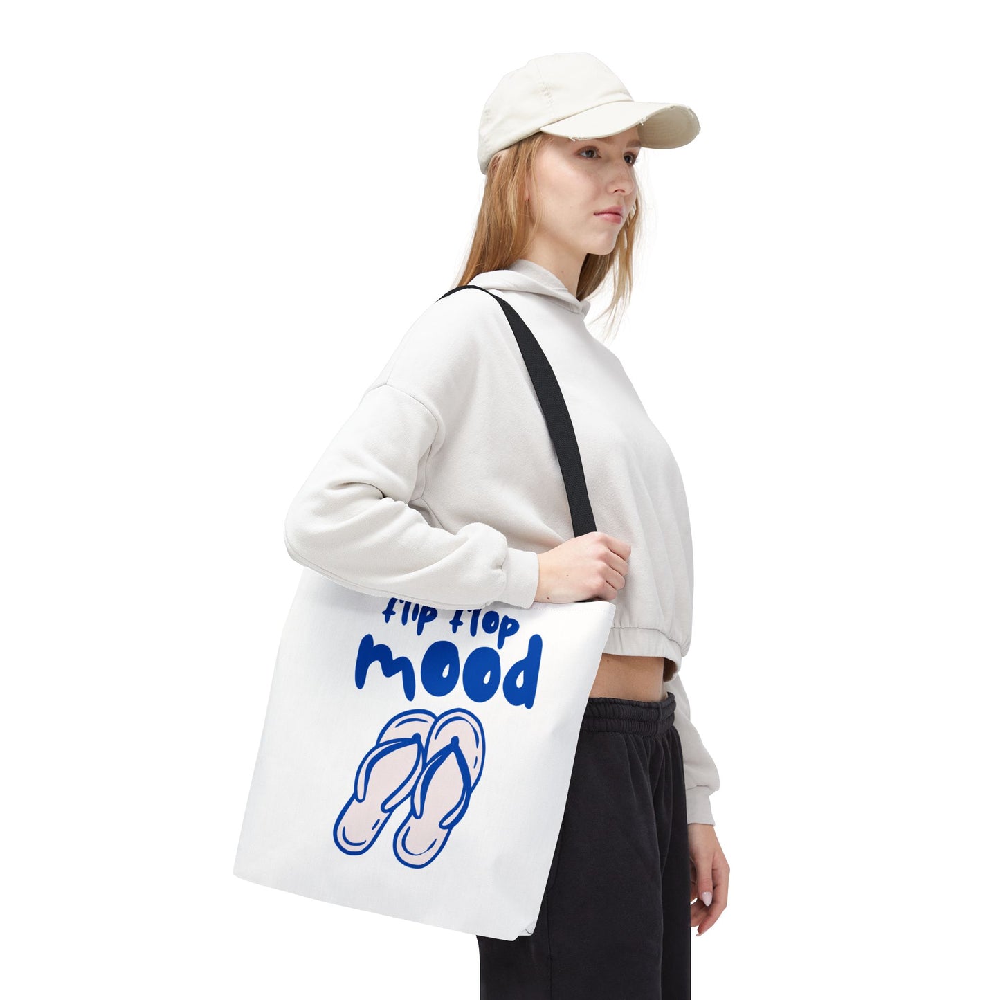 Fun Flip Flop Mood Tote Bag – Beach Days & Summer Vacation Gift