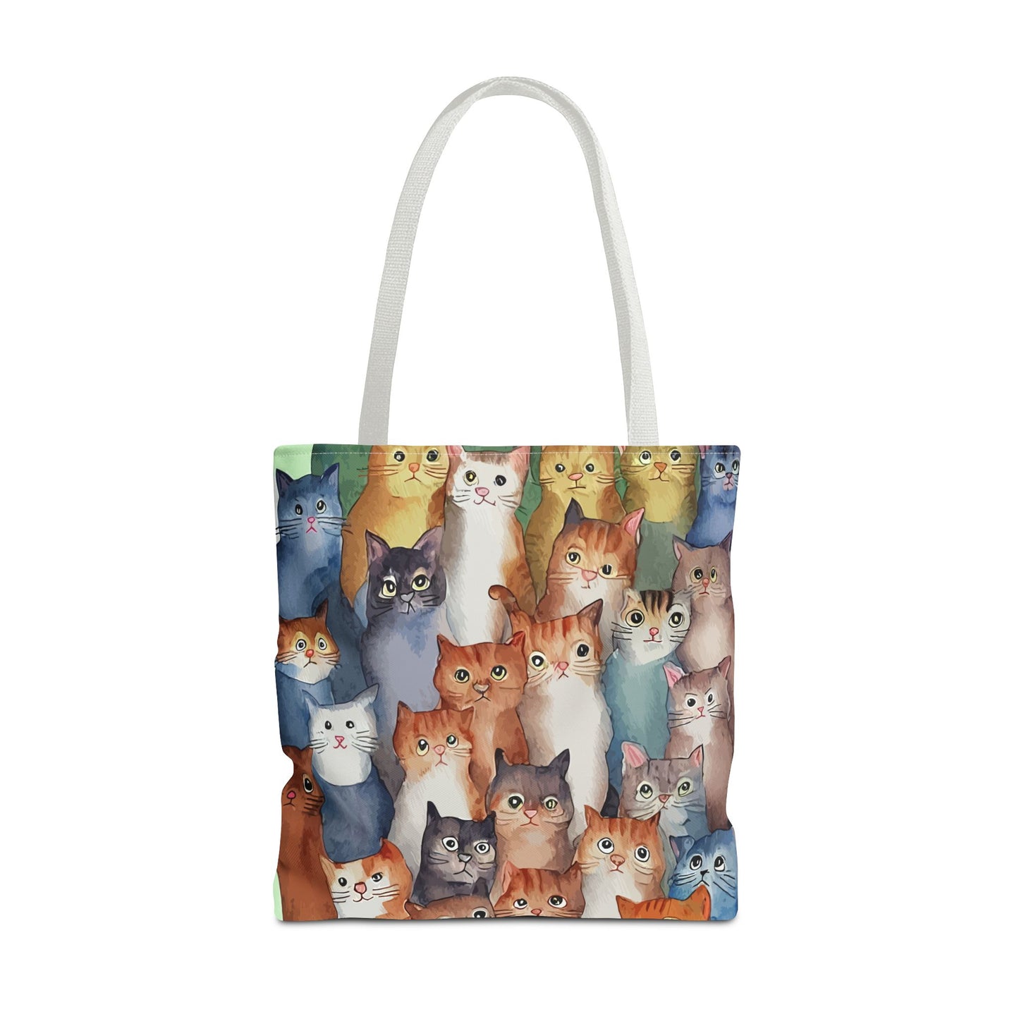 Cat Lovers Tote Bag – All-Over Print with Cute Cat Art, Unique Pet Lover Gift, Stylish Eco-Friendly Shopping Bag