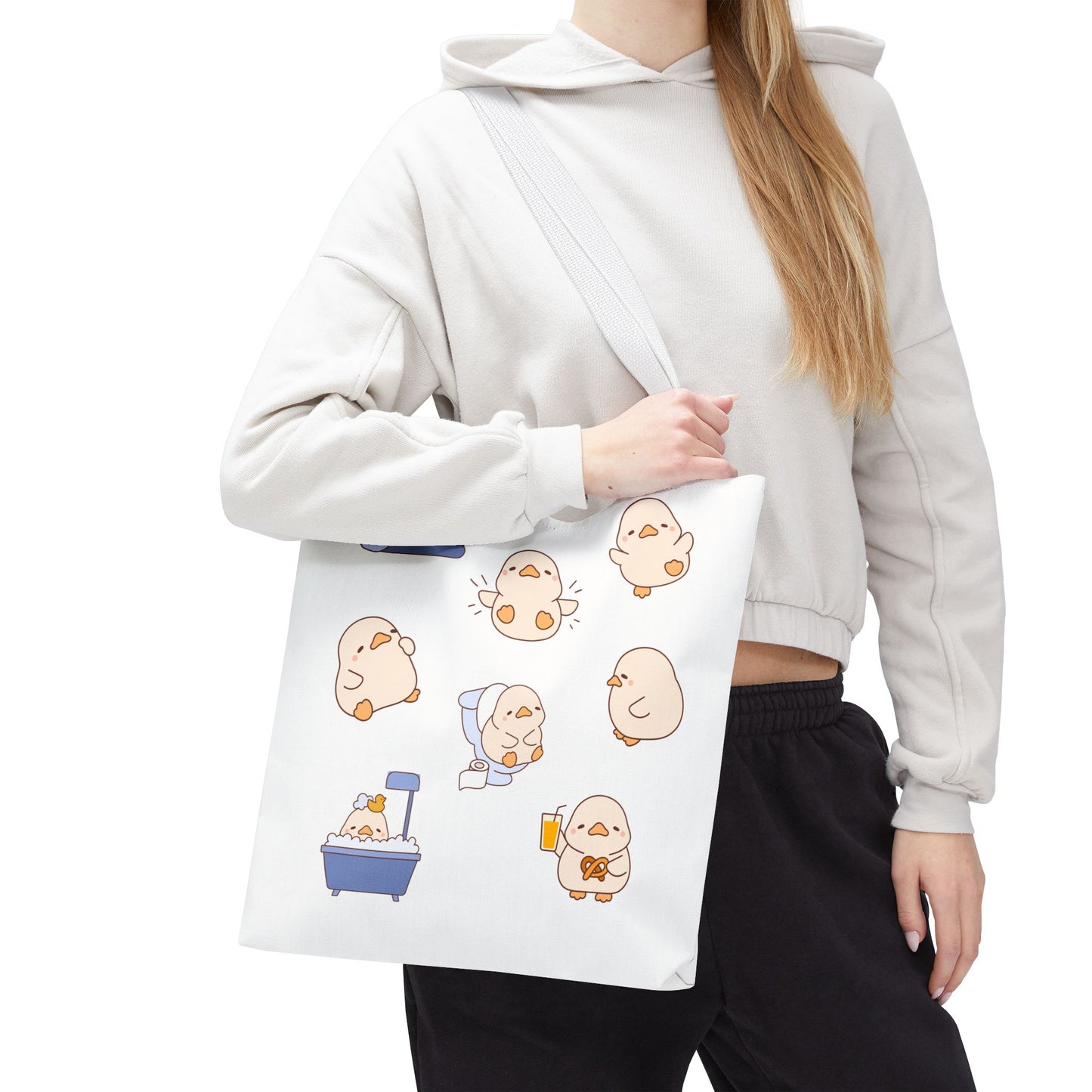 Cute Cartoon Chick Tote Bag – Eco-Friendly Animal Lover Gift