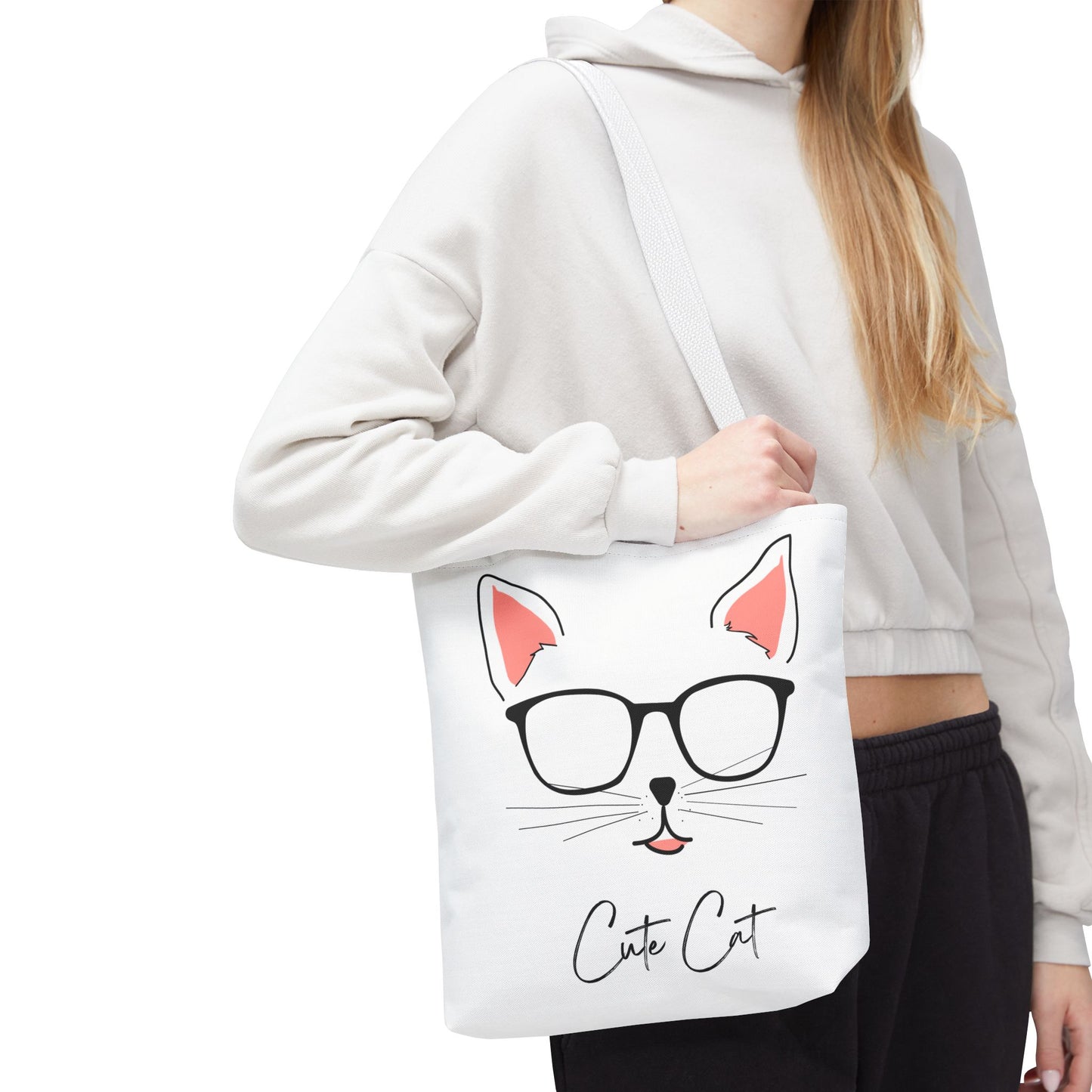 Cute Cat Tote Bag – Eco-Friendly Gift for Cat Lovers
