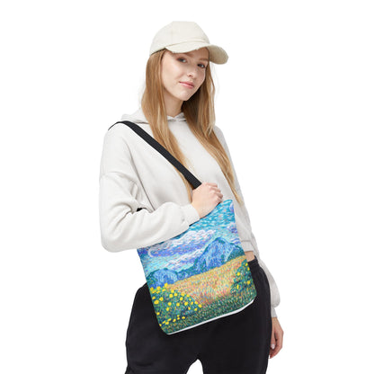 Nature-Inspired Tote Bag – Floral Canvas Shopper, Eco-Friendly Carryall, Unique Gift for Art Lovers, Birthdays & Mother’s Day