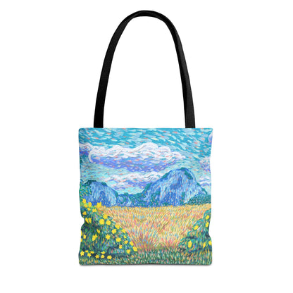 Nature-Inspired Tote Bag – Floral Canvas Shopper, Eco-Friendly Carryall, Unique Gift for Art Lovers, Birthdays & Mother’s Day