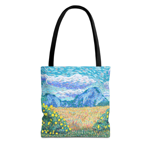 Nature-Inspired Tote Bag – Floral Canvas Shopper, Eco-Friendly Carryall, Unique Gift for Art Lovers, Birthdays & Mother’s Day