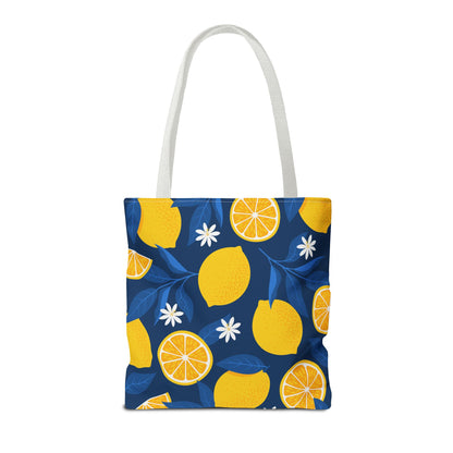 Lemon-Pattern Tote Bag – Eco-Friendly Summer Shopping Bag, Beach & Market Tote, Gift for Her