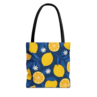 Lemon-Pattern Tote Bag – Eco-Friendly Summer Shopping Bag, Beach & Market Tote, Gift for Her