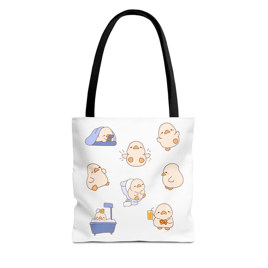 Cute Cartoon Chick Tote Bag – Eco-Friendly Animal Lover Gift