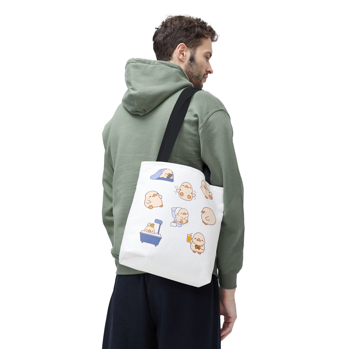 Cute Cartoon Chick Tote Bag – Eco-Friendly Animal Lover Gift