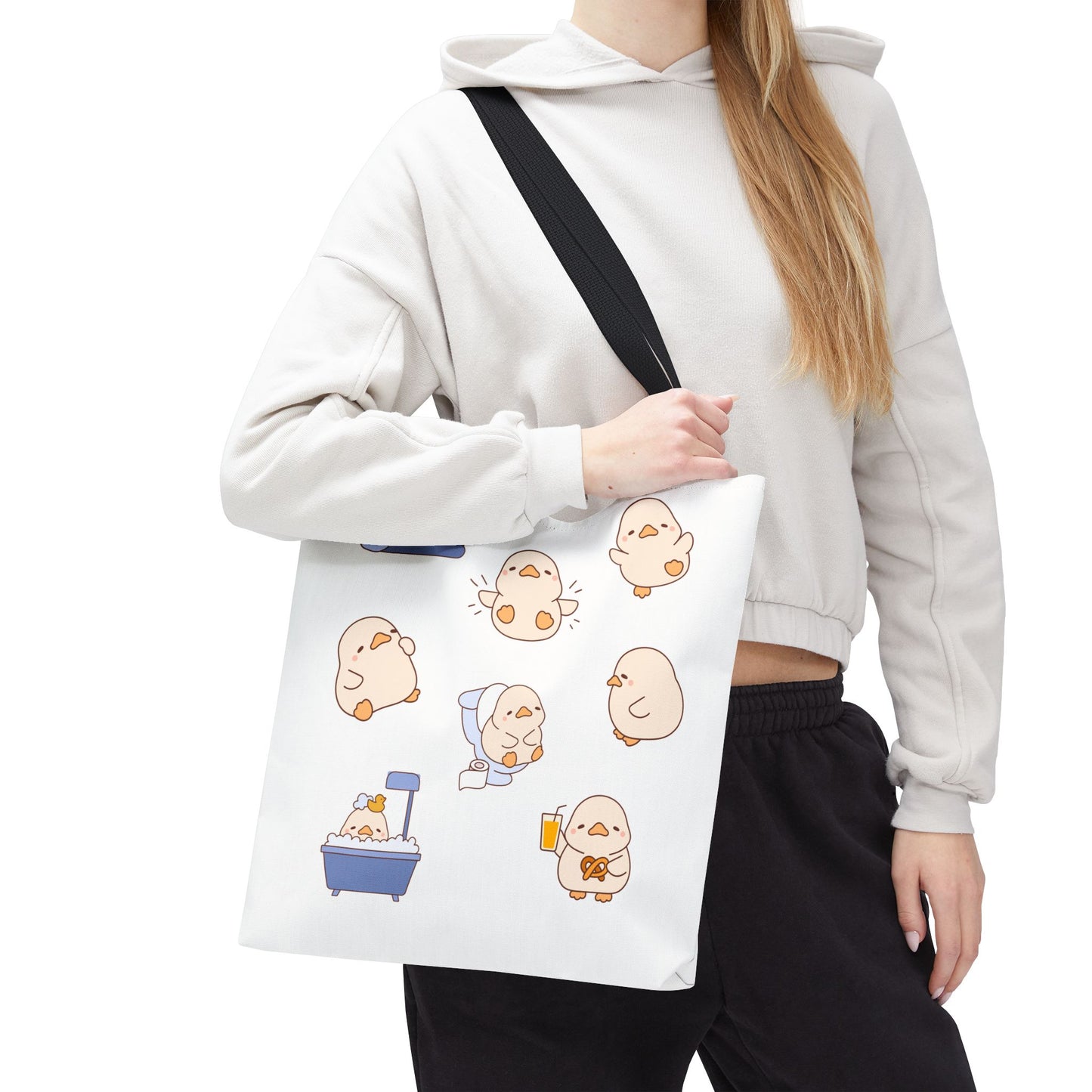 Cute Cartoon Chick Tote Bag – Eco-Friendly Animal Lover Gift