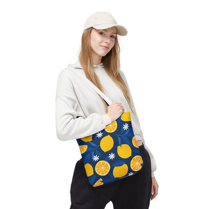 Lemon-Pattern Tote Bag – Eco-Friendly Summer Shopping Bag, Beach & Market Tote, Gift for Her