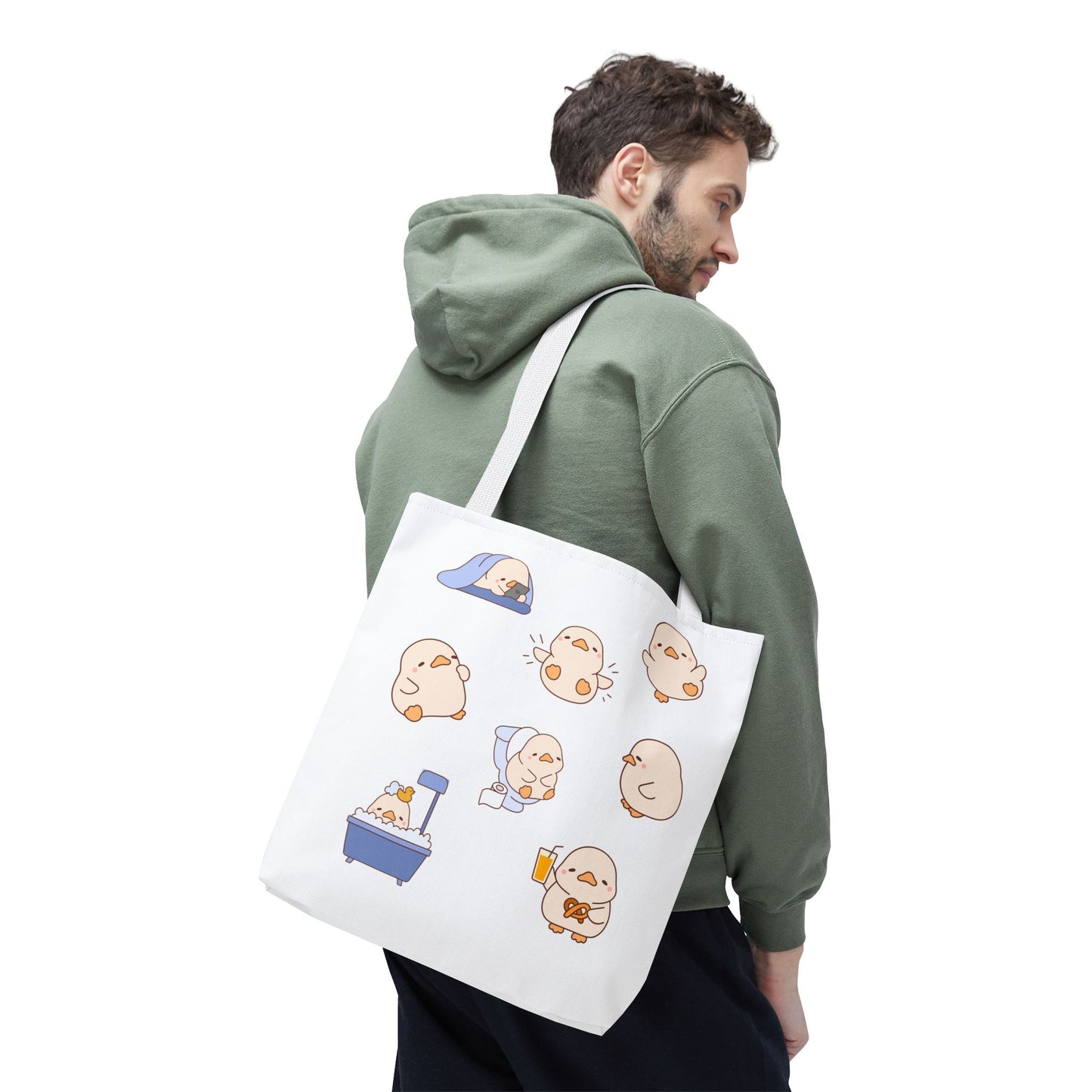 Cute Cartoon Chick Tote Bag – Eco-Friendly Animal Lover Gift