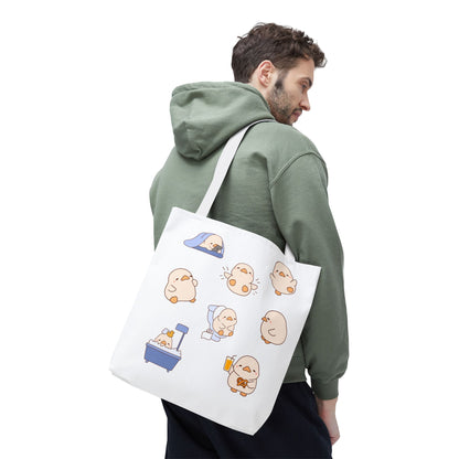 Cute Cartoon Chick Tote Bag – Eco-Friendly Animal Lover Gift