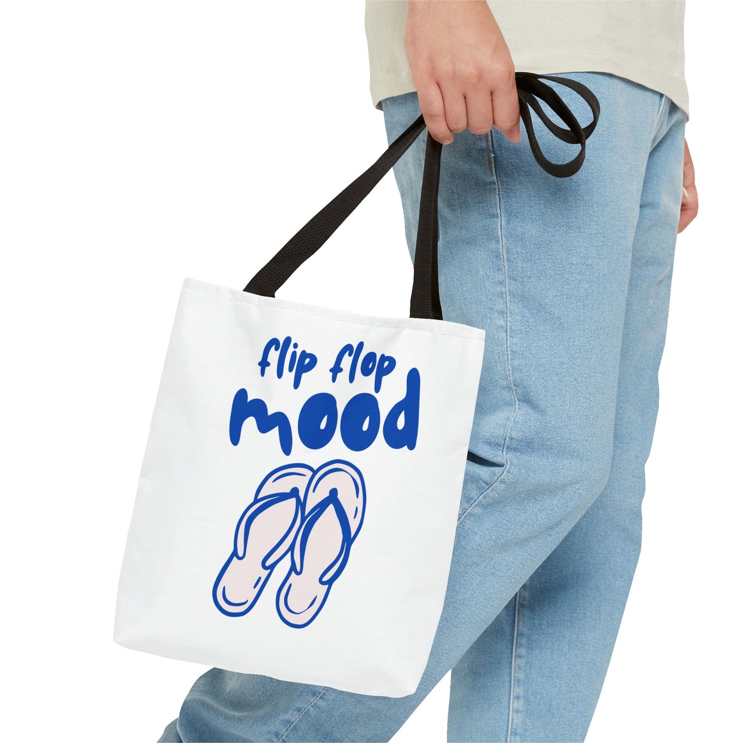 Fun Flip Flop Mood Tote Bag – Beach Days & Summer Vacation Gift
