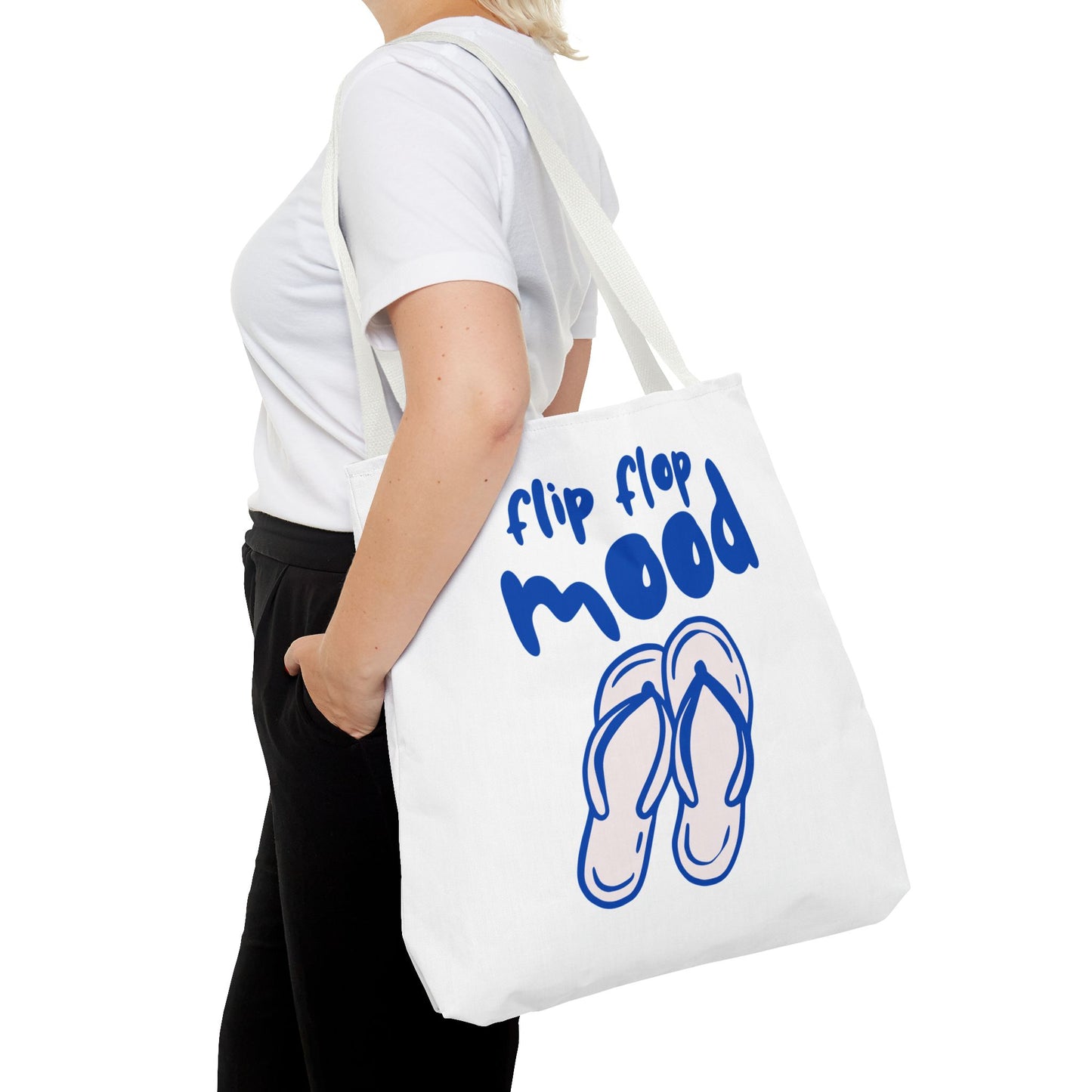 Fun Flip Flop Mood Tote Bag – Beach Days & Summer Vacation Gift
