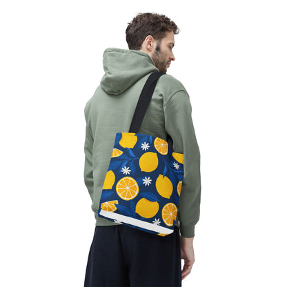 Lemon-Pattern Tote Bag – Eco-Friendly Summer Shopping Bag, Beach & Market Tote, Gift for Her