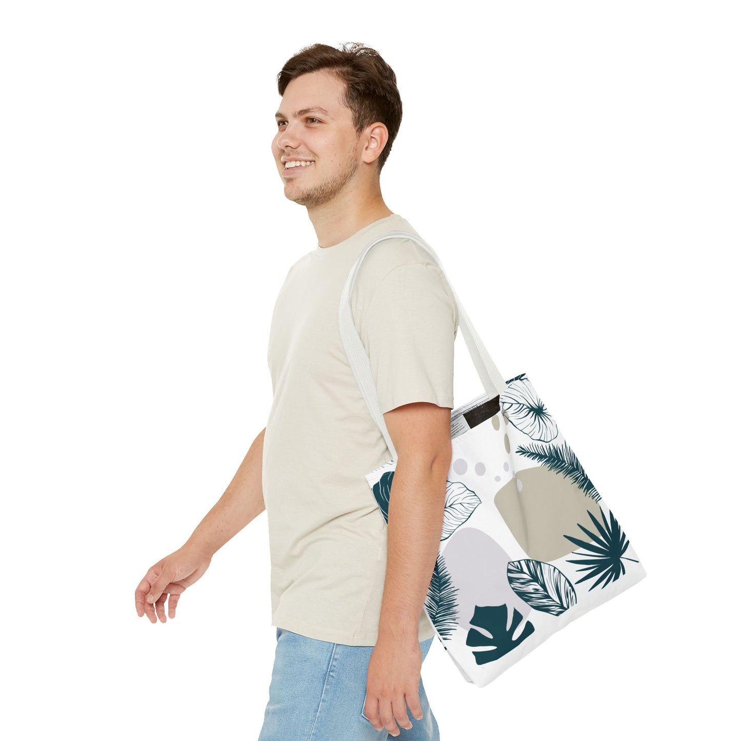 Chic Botanical Tote Bag – Floral Eco-Friendly Everyday Carryall