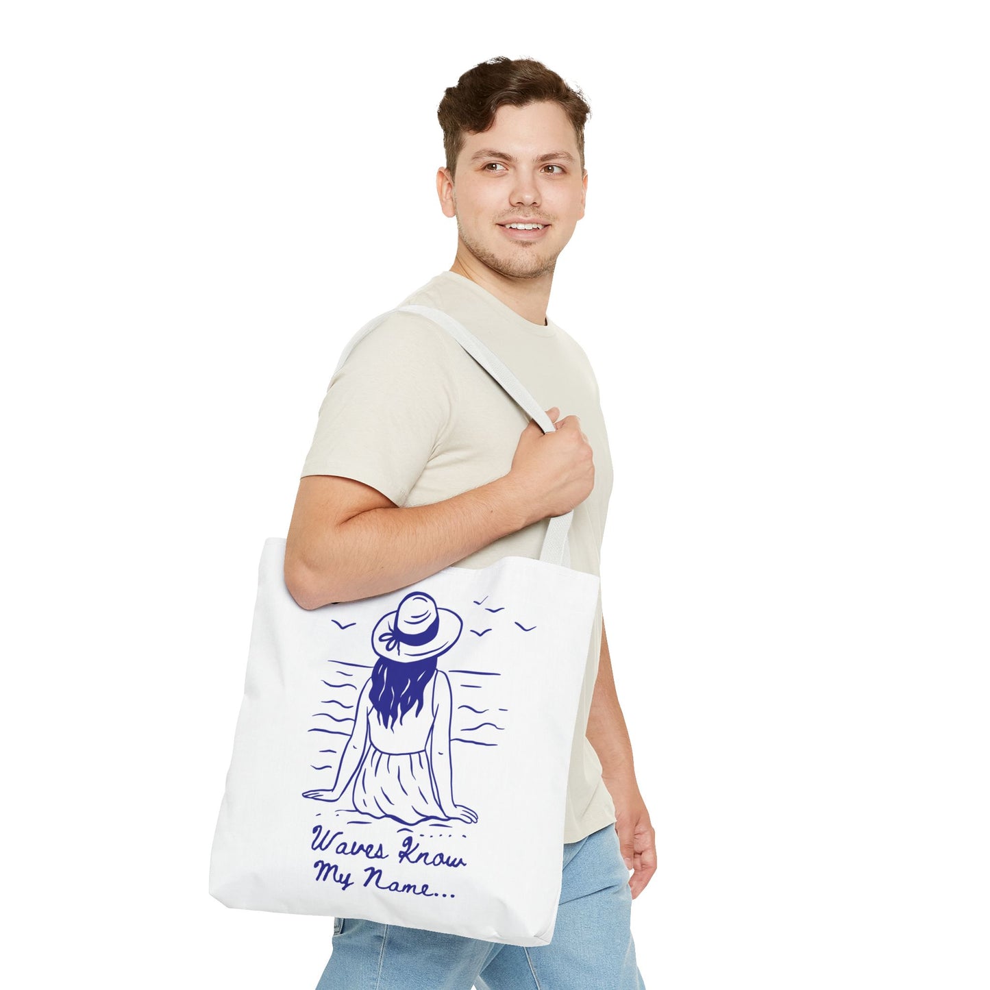 Beach Vibes Tote Bag – Summer Travel, Grocery & Gift Bag