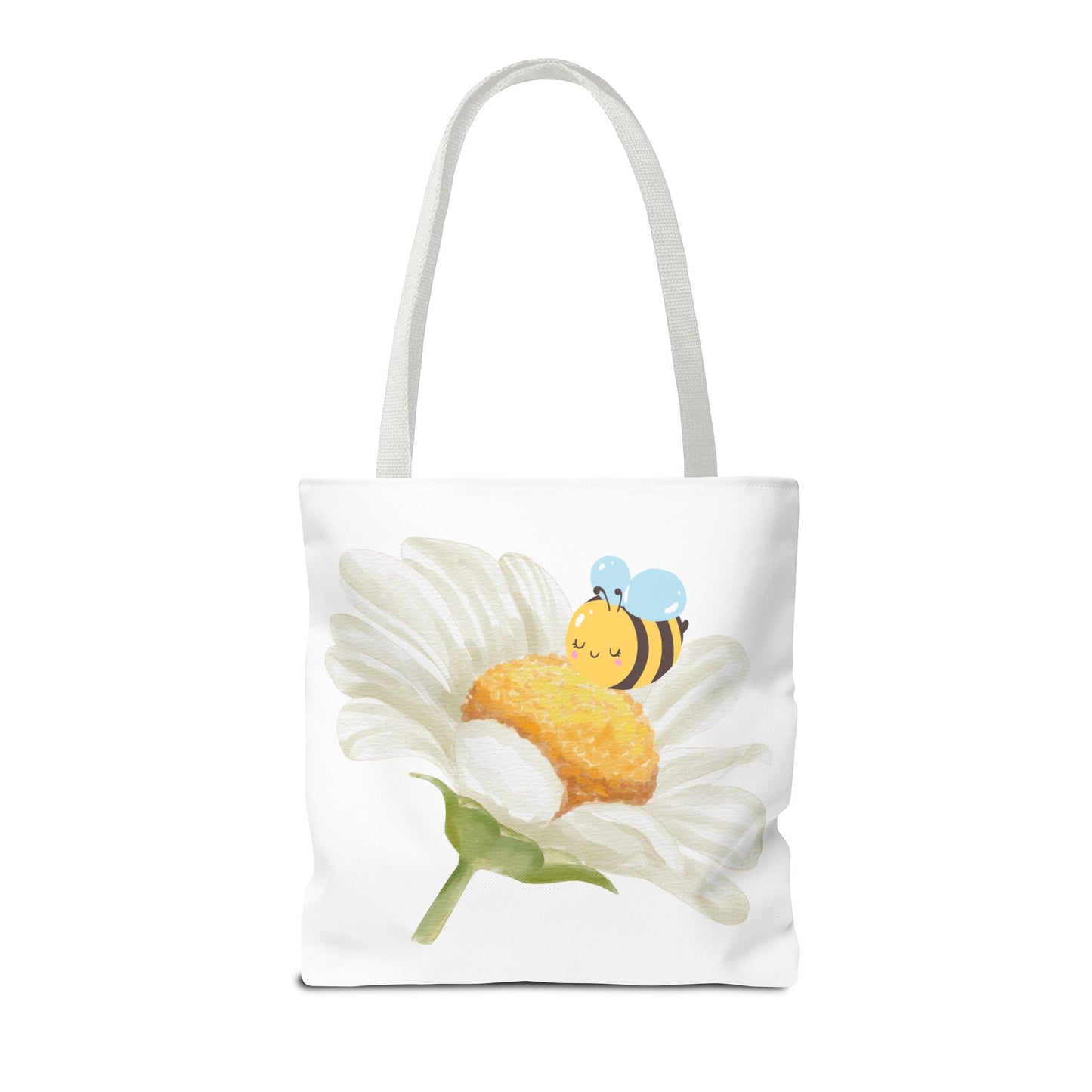 Floral Tote Bag with Bees – Eco-Friendly Reusable Grocery Gift