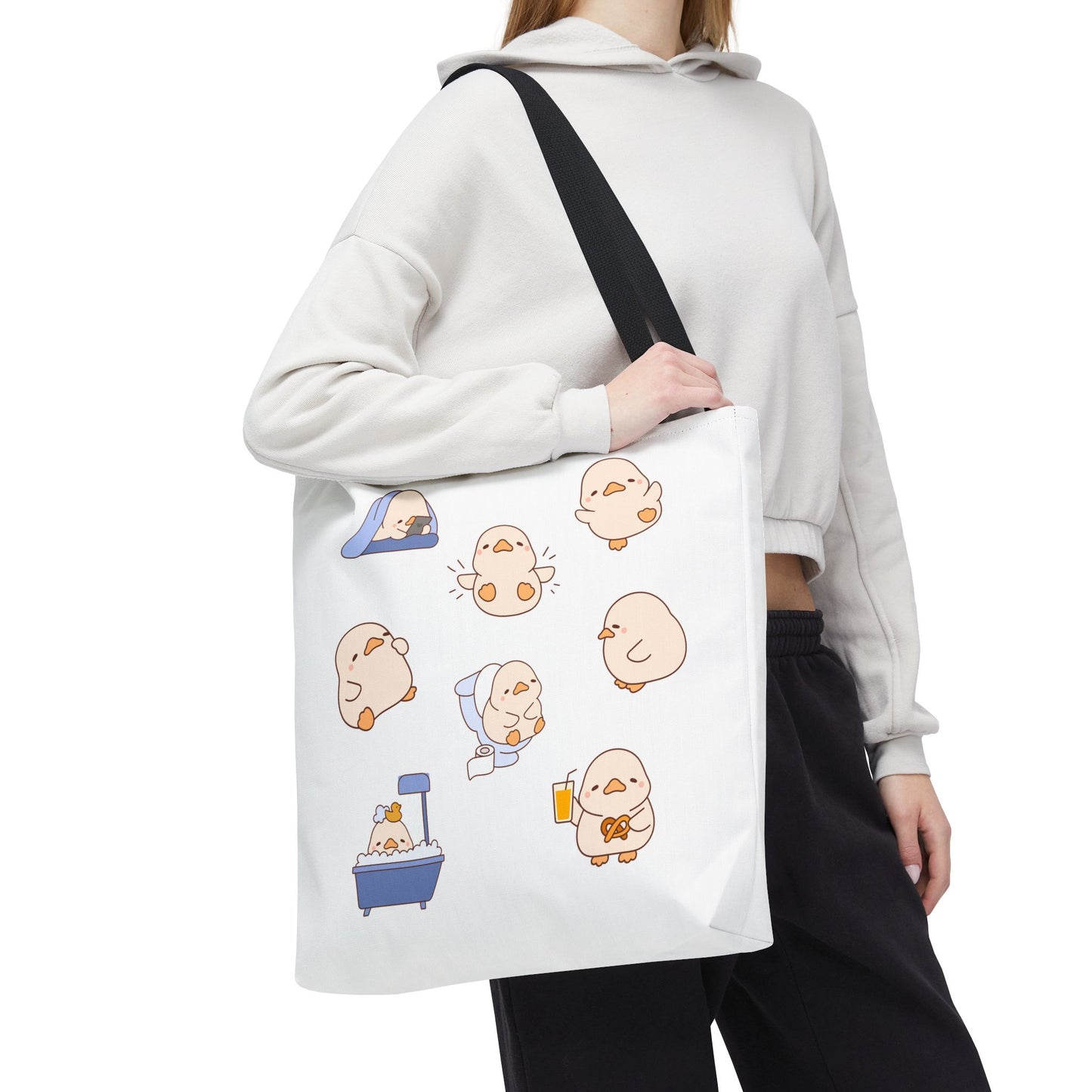 Cute Cartoon Chick Tote Bag – Eco-Friendly Animal Lover Gift