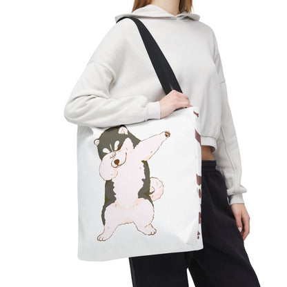 Cute Dog Tote Bag – Pet Lover Gift, Animal Print Canvas Shopping Bag, Eco-Friendly Carryall for Dog Owners & Everyday Use