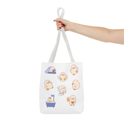 Cute Cartoon Chick Tote Bag – Eco-Friendly Animal Lover Gift