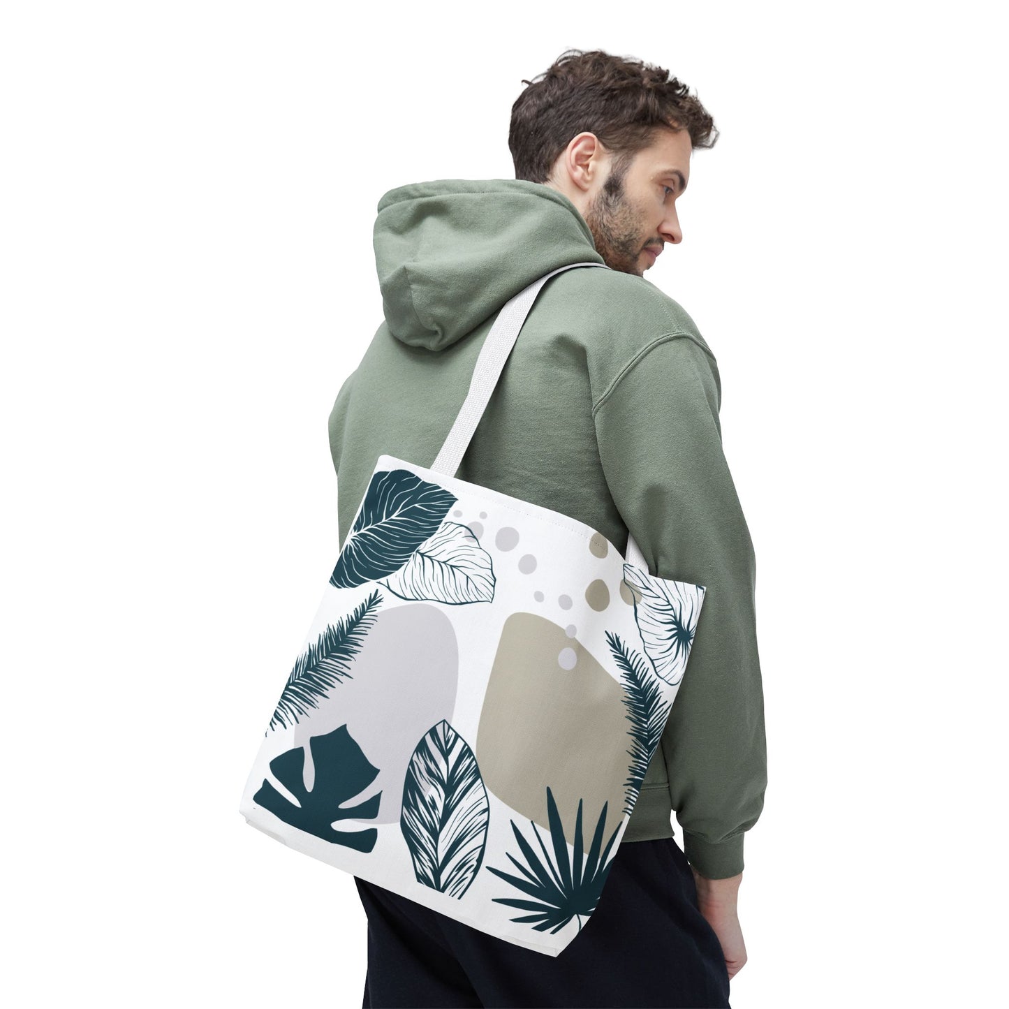 Chic Botanical Tote Bag – Floral Eco-Friendly Everyday Carryall