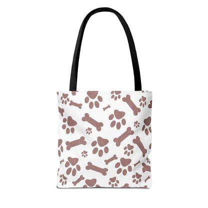Cute Dog Tote Bag – Pet Lover Gift, Animal Print Canvas Shopping Bag, Eco-Friendly Carryall for Dog Owners & Everyday Use