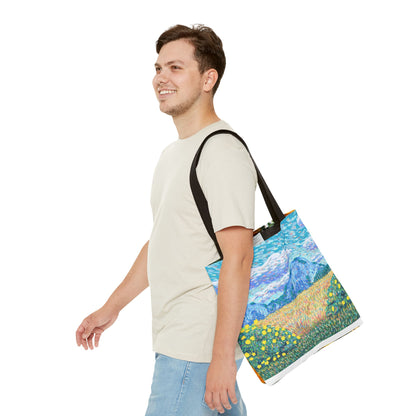 Nature-Inspired Tote Bag – Floral Canvas Shopper, Eco-Friendly Carryall, Unique Gift for Art Lovers, Birthdays & Mother’s Day