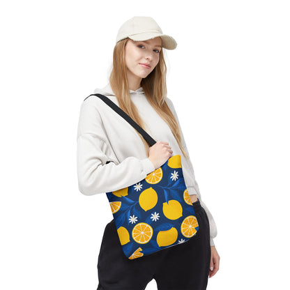 Lemon-Pattern Tote Bag – Eco-Friendly Summer Shopping Bag, Beach & Market Tote, Gift for Her