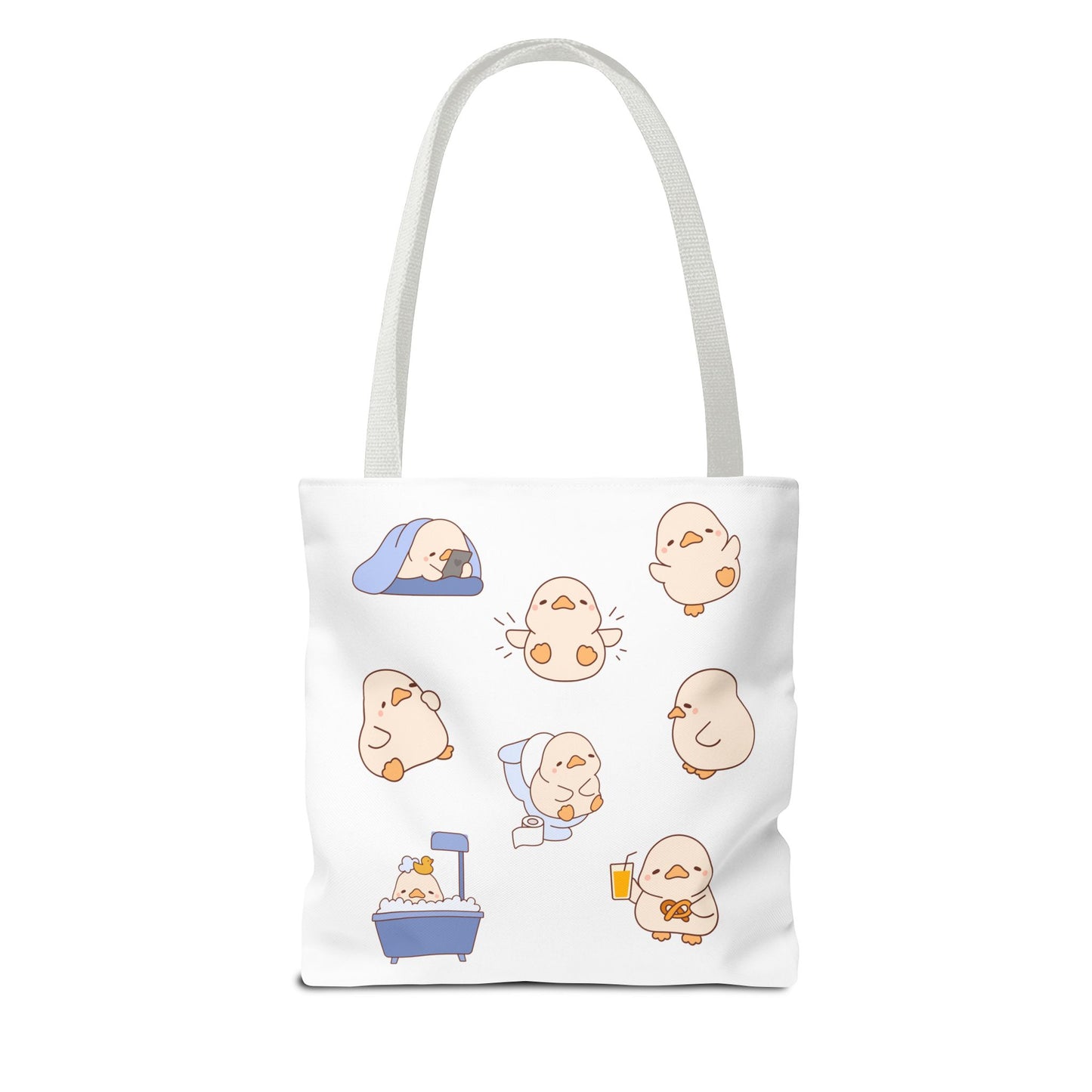 Cute Cartoon Chick Tote Bag – Eco-Friendly Animal Lover Gift