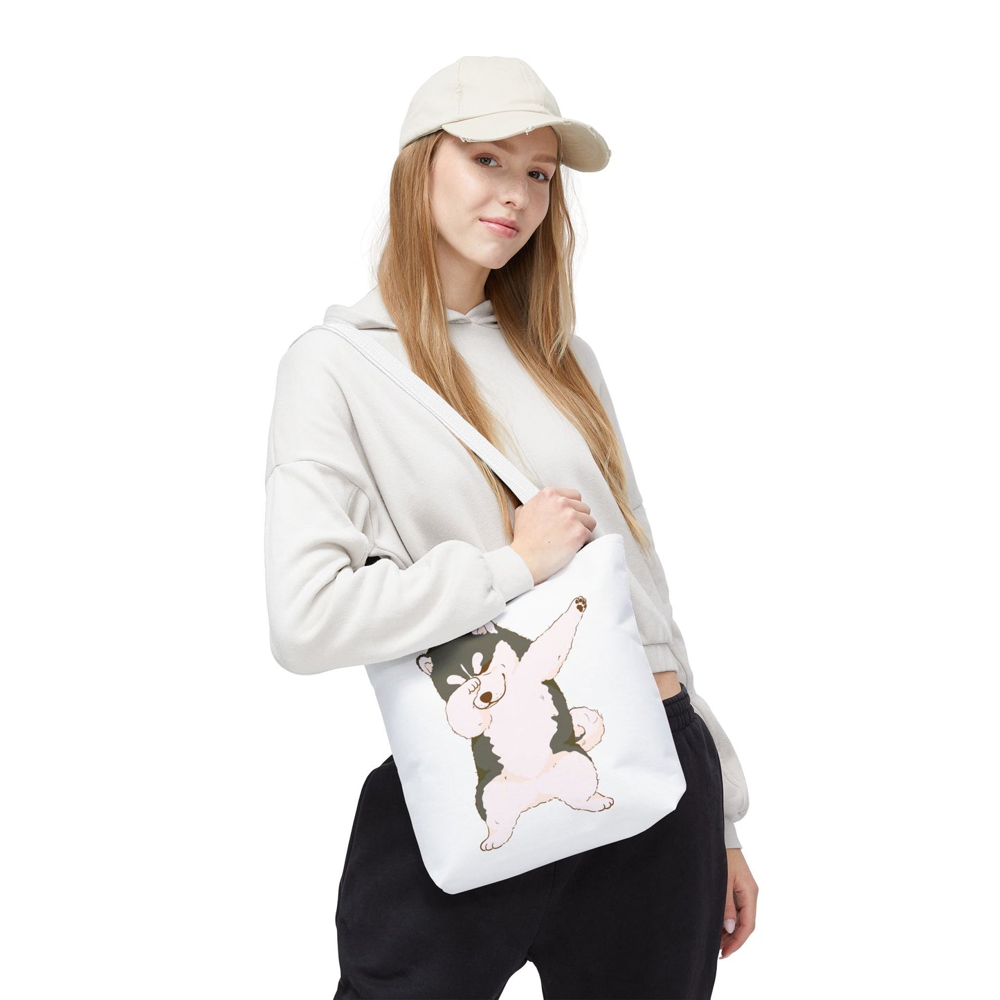 Cute Dog Tote Bag – Pet Lover Gift, Animal Print Canvas Shopping Bag, Eco-Friendly Carryall for Dog Owners & Everyday Use