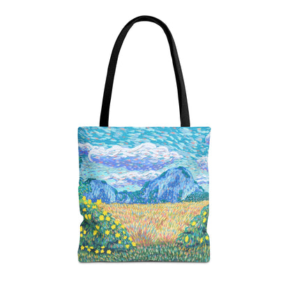 Nature-Inspired Tote Bag – Floral Canvas Shopper, Eco-Friendly Carryall, Unique Gift for Art Lovers, Birthdays & Mother’s Day