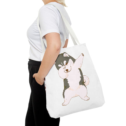Cute Dog Tote Bag – Pet Lover Gift, Animal Print Canvas Shopping Bag, Eco-Friendly Carryall for Dog Owners & Everyday Use