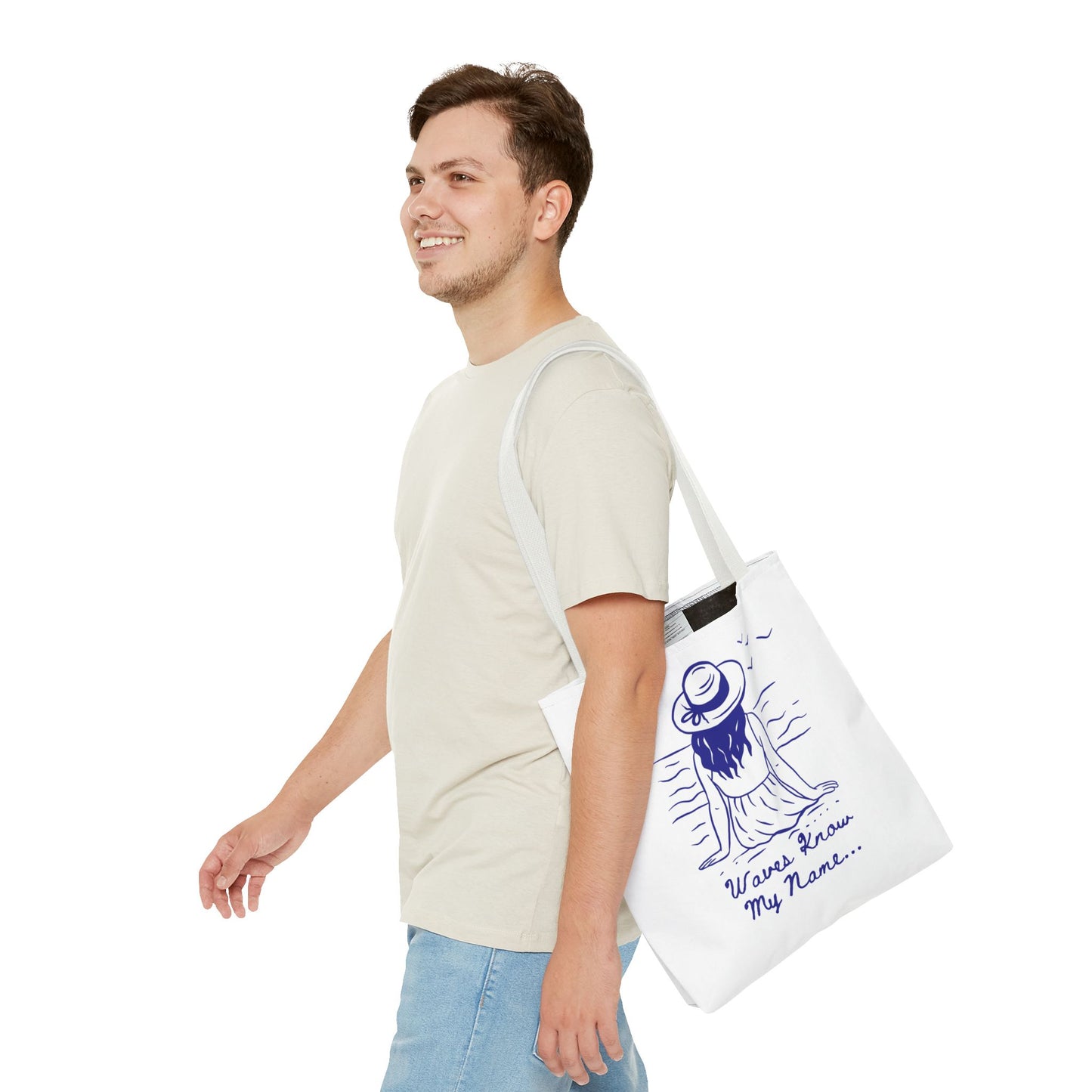 Beach Vibes Tote Bag – Summer Travel, Grocery & Gift Bag