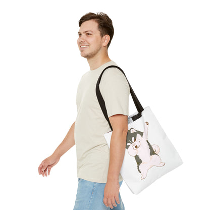 Cute Dog Tote Bag – Pet Lover Gift, Animal Print Canvas Shopping Bag, Eco-Friendly Carryall for Dog Owners & Everyday Use
