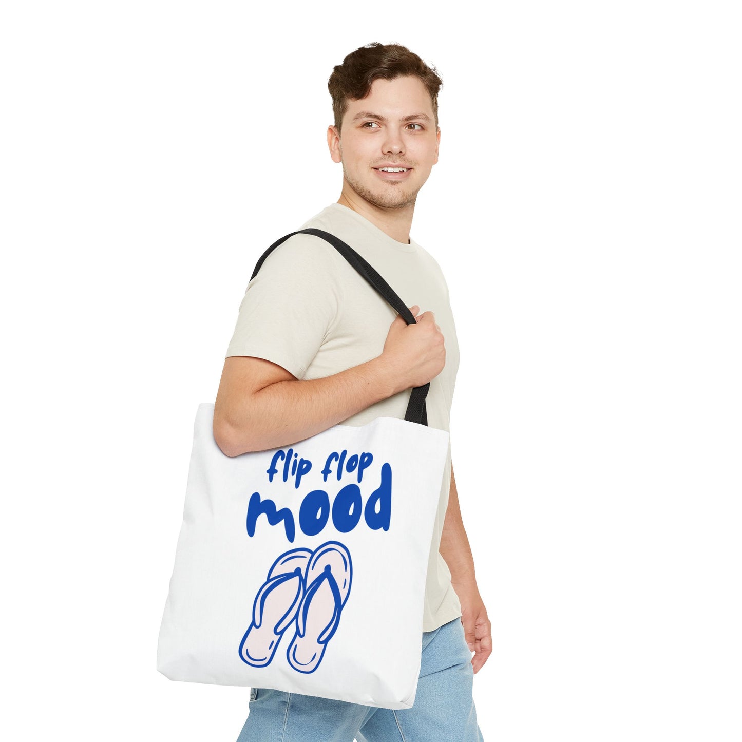 Fun Flip Flop Mood Tote Bag – Beach Days & Summer Vacation Gift