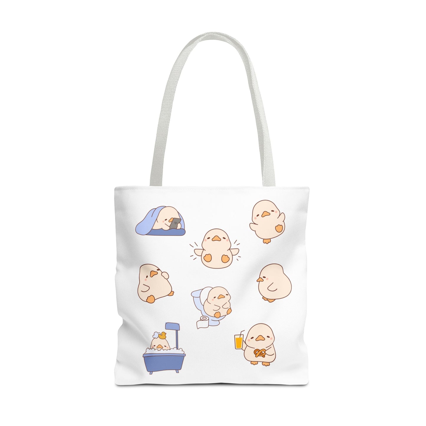 Cute Cartoon Chick Tote Bag – Eco-Friendly Animal Lover Gift