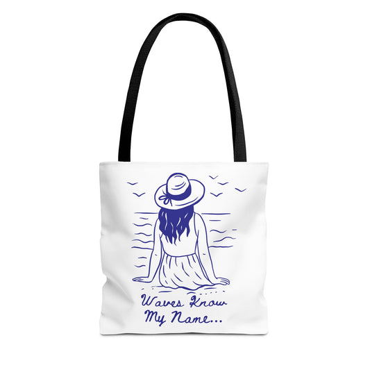 Beach Vibes Tote Bag – Summer Travel, Grocery & Gift Bag