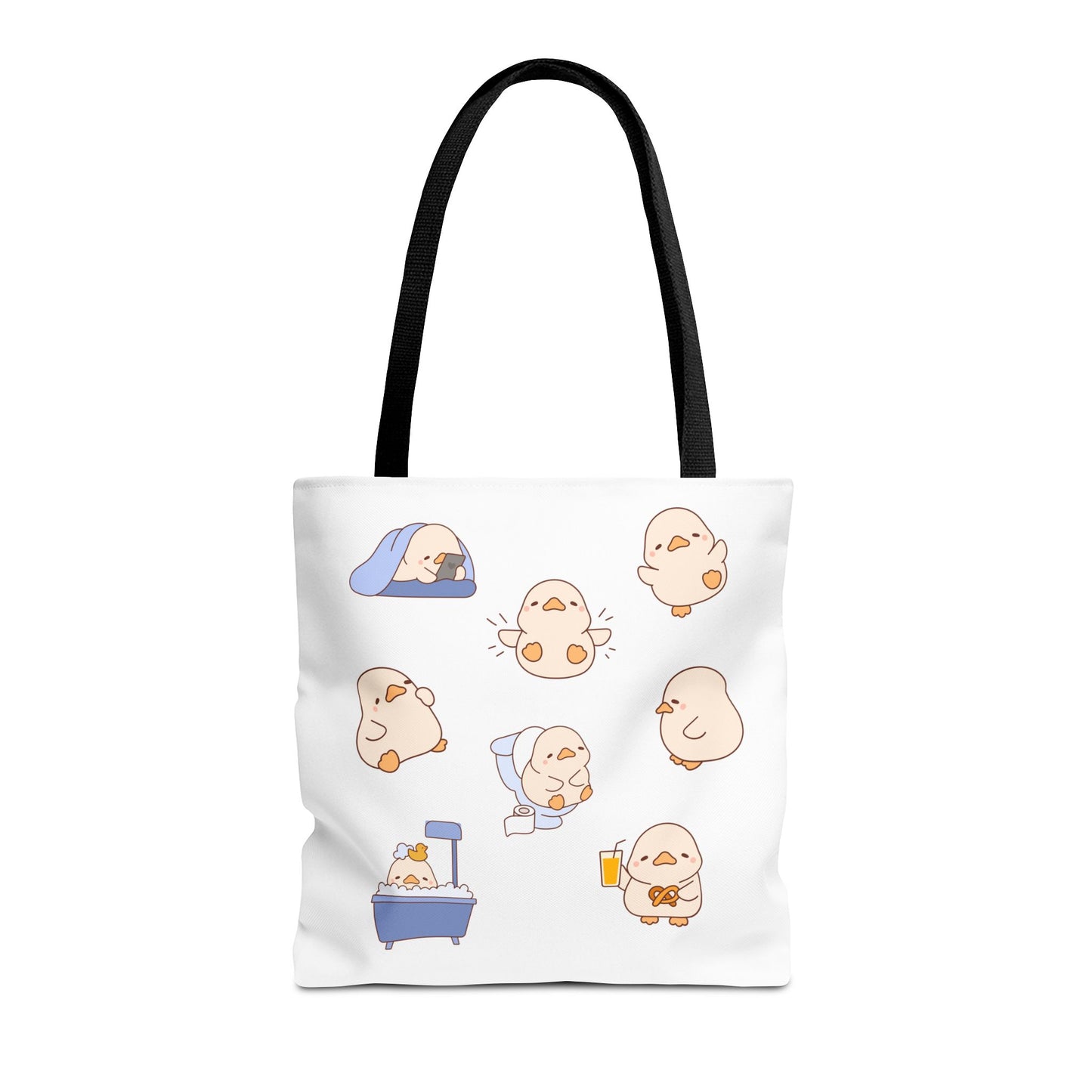 Cute Cartoon Chick Tote Bag – Eco-Friendly Animal Lover Gift