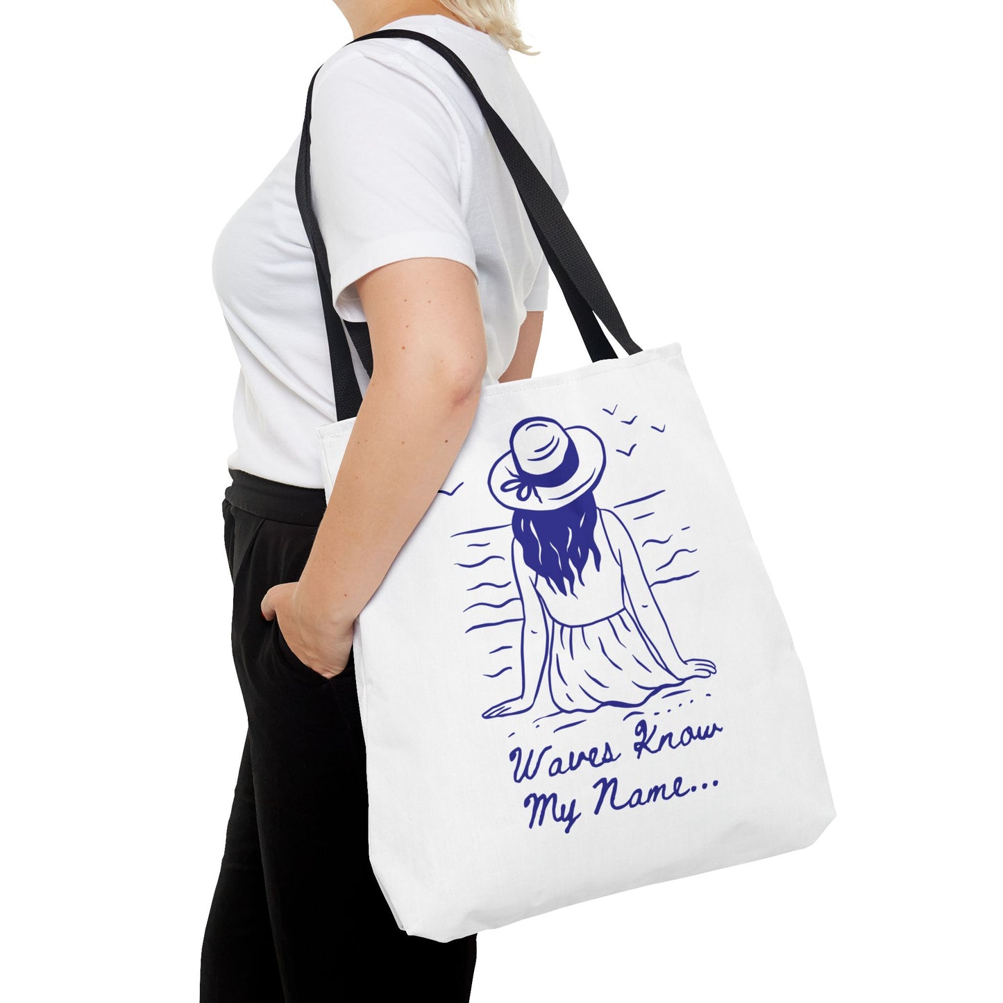 Beach Vibes Tote Bag – Summer Travel, Grocery & Gift Bag