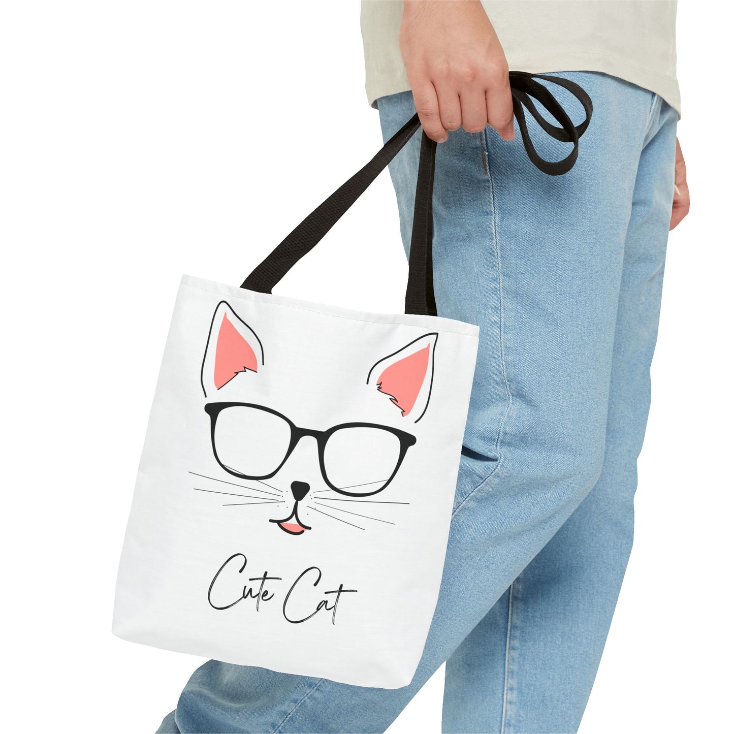 Cute Cat Tote Bag – Eco-Friendly Gift for Cat Lovers