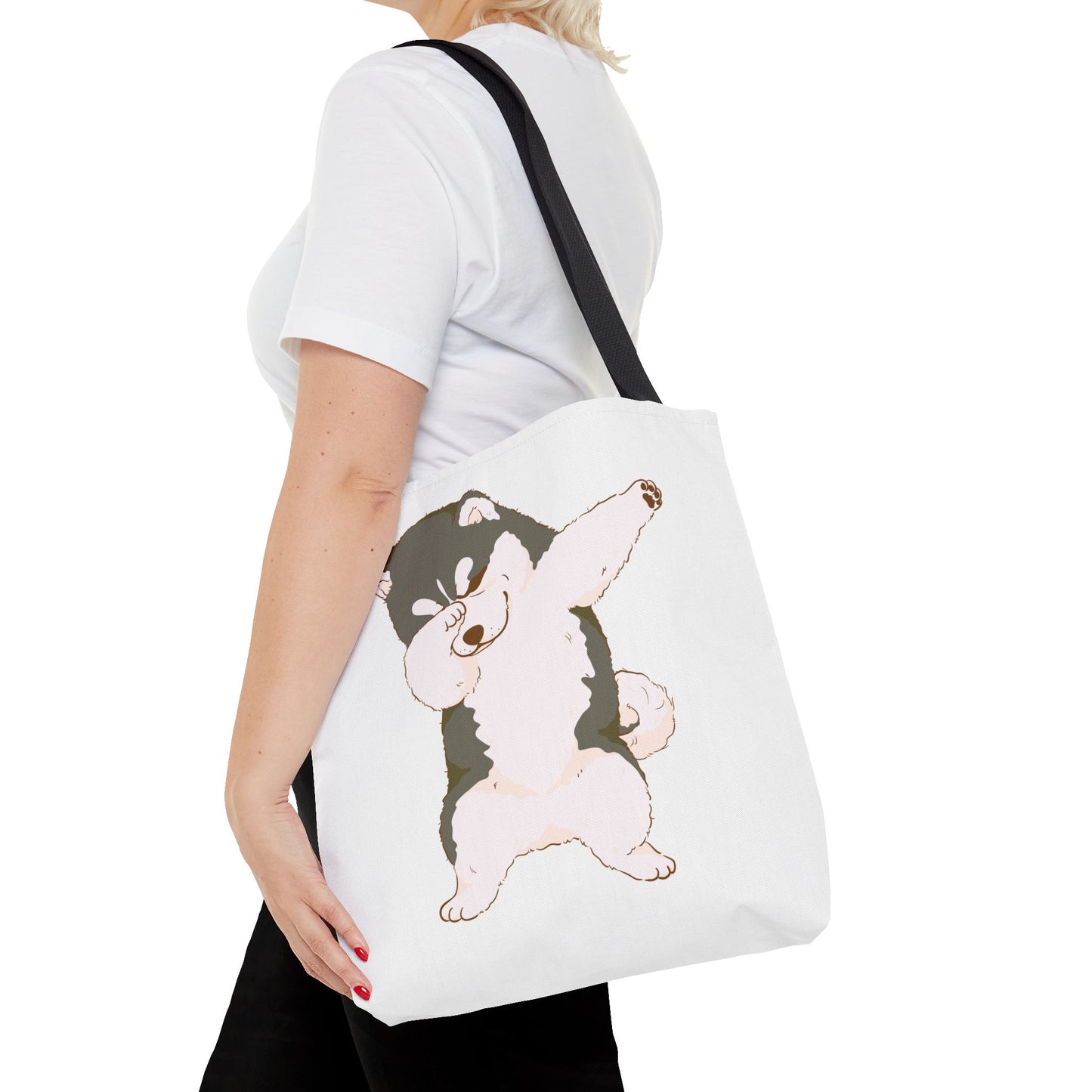Cute Dog Tote Bag – Pet Lover Gift, Animal Print Canvas Shopping Bag, Eco-Friendly Carryall for Dog Owners & Everyday Use