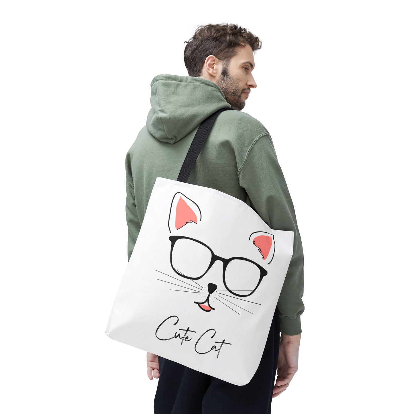 Cute Cat Tote Bag – Eco-Friendly Gift for Cat Lovers