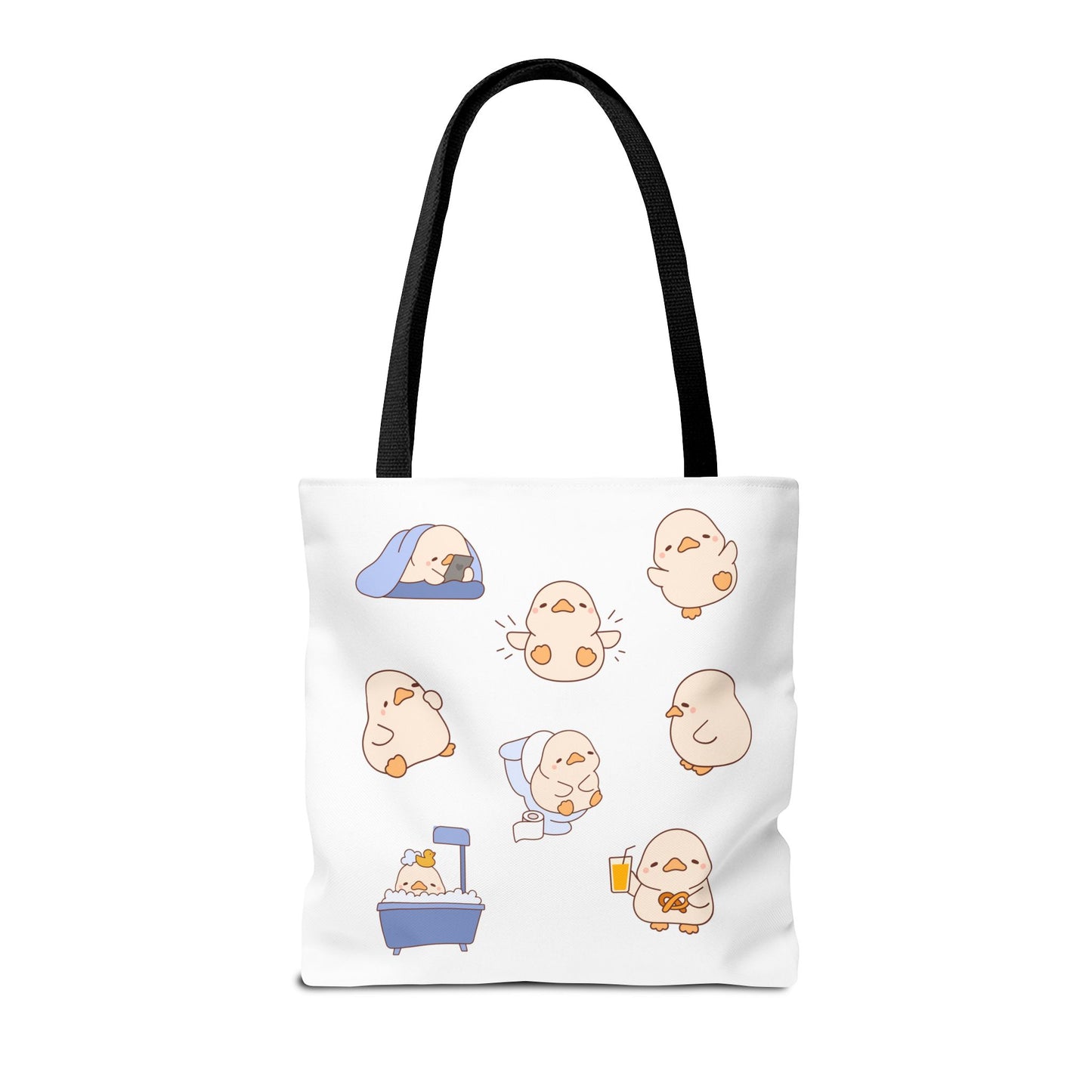 Cute Cartoon Chick Tote Bag – Eco-Friendly Animal Lover Gift