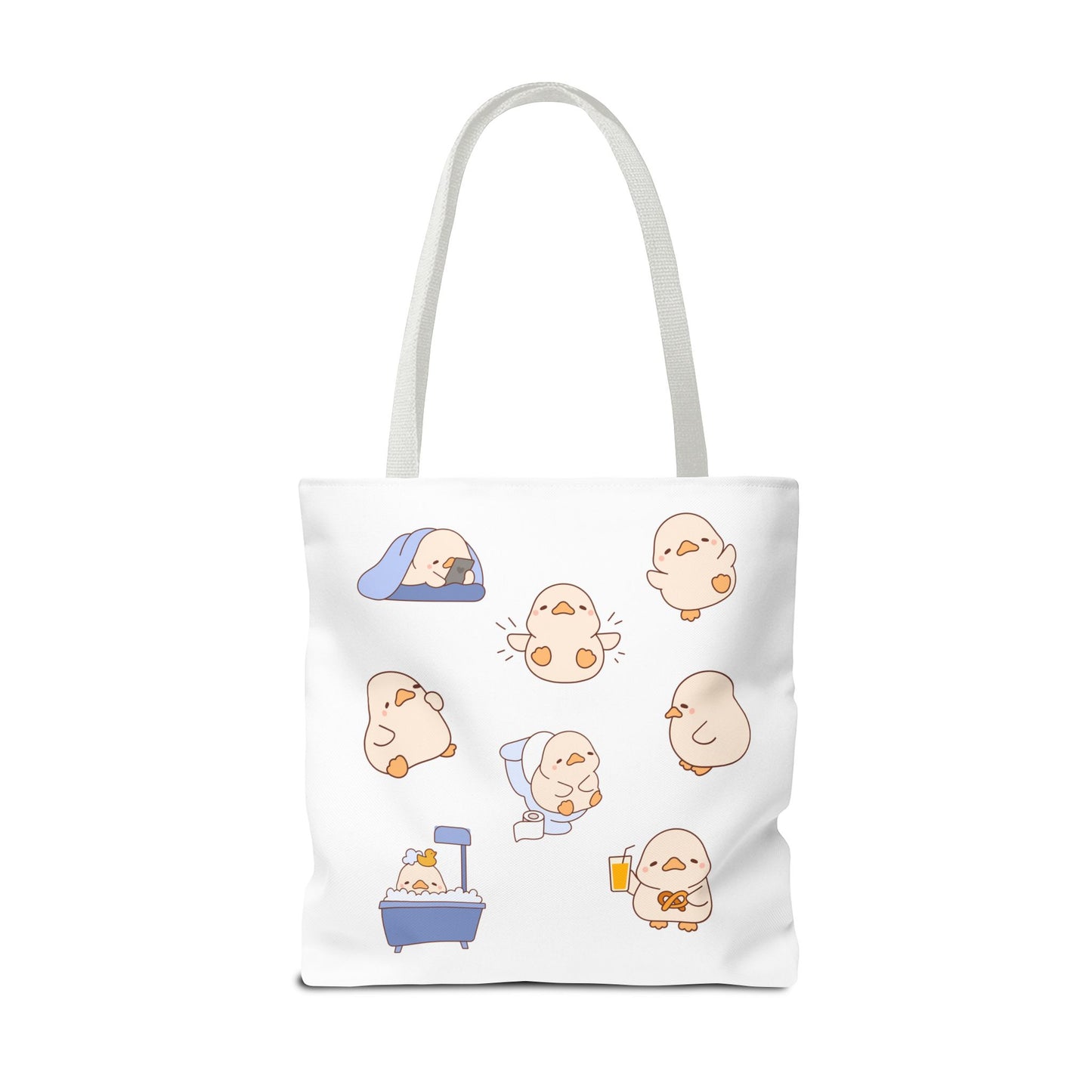 Cute Cartoon Chick Tote Bag – Eco-Friendly Animal Lover Gift