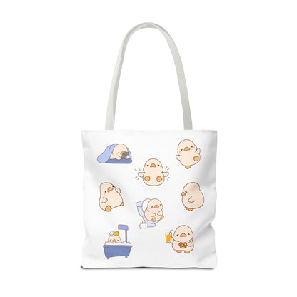 Cute Cartoon Chick Tote Bag – Eco-Friendly Animal Lover Gift