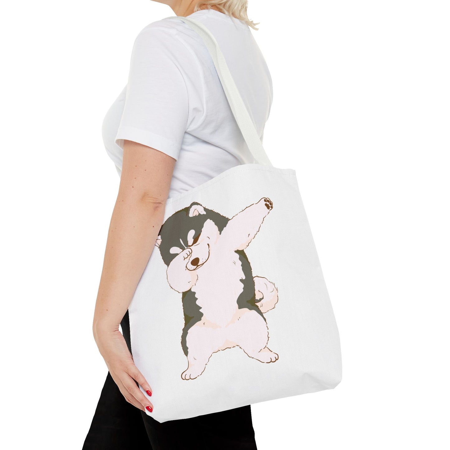 Cute Dog Tote Bag – Pet Lover Gift, Animal Print Canvas Shopping Bag, Eco-Friendly Carryall for Dog Owners & Everyday Use