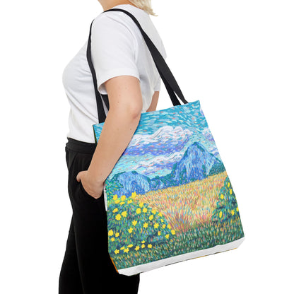 Nature-Inspired Tote Bag – Floral Canvas Shopper, Eco-Friendly Carryall, Unique Gift for Art Lovers, Birthdays & Mother’s Day