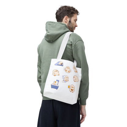 Cute Cartoon Chick Tote Bag – Eco-Friendly Animal Lover Gift