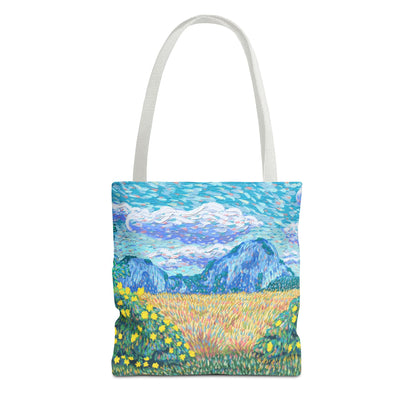 Nature-Inspired Tote Bag – Floral Canvas Shopper, Eco-Friendly Carryall, Unique Gift for Art Lovers, Birthdays & Mother’s Day
