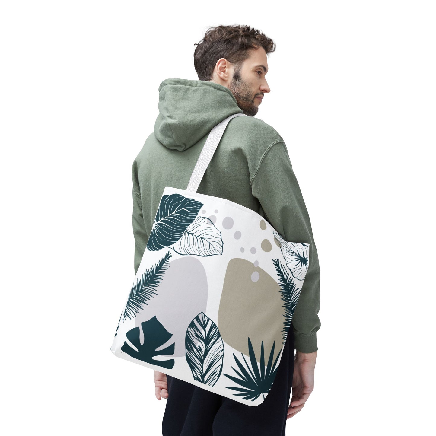 Chic Botanical Tote Bag – Floral Eco-Friendly Everyday Carryall